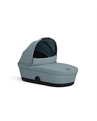 Cybex Navicella Melio - Stormy Blue - Comoda e Facile da Trasportare Carrozzine e Navicelle