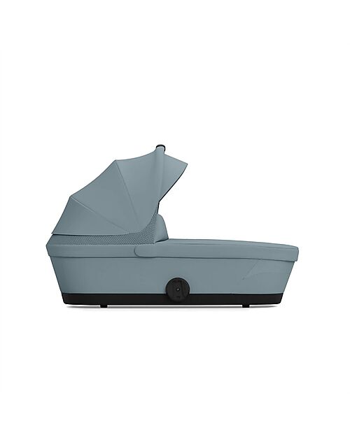 Cybex Navicella Melio - Stormy Blue - Comoda e Facile da Trasportare Carrozzine e Navicelle