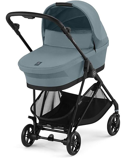Cybex Navicella Melio - Stormy Blue - Comoda e Facile da Trasportare Carrozzine e Navicelle