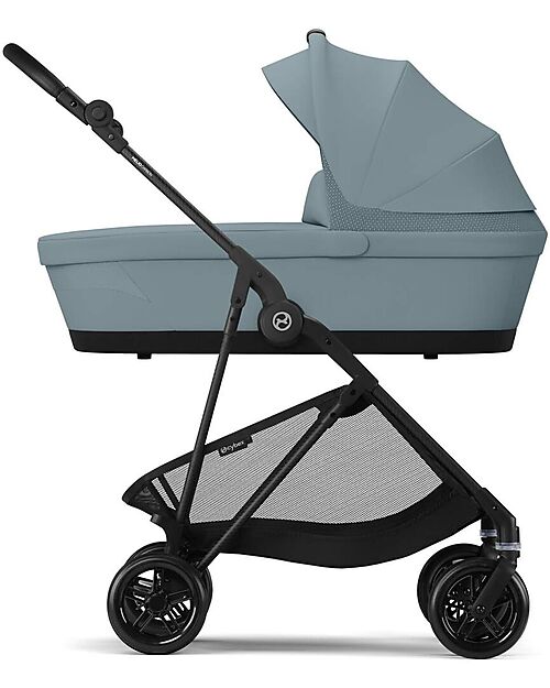 Cybex Navicella Melio - Stormy Blue - Comoda e Facile da Trasportare Carrozzine e Navicelle