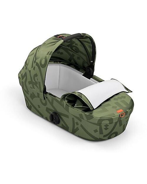 Cybex Navicella Melio Street - Olive Green/Khaki - Comoda e Facile da Trasportare Carrozzine e Navicelle