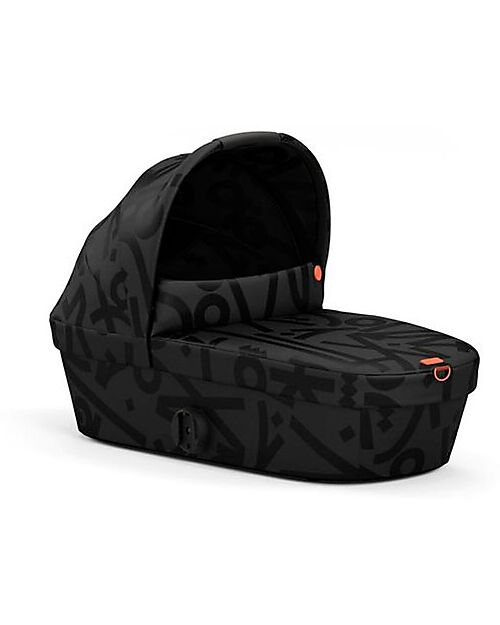 Cybex Navicella Melio Street - Real Black - Comoda e Facile da Trasportare Carrozzine e Navicelle