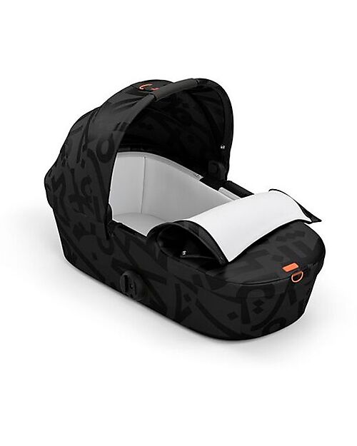 Cybex Navicella Melio Street - Real Black - Comoda e Facile da Trasportare Carrozzine e Navicelle