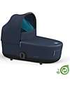 Cybex Navicella Mios Lux  - Dark Navy Blue - Stile Urbano! -  Collezione Conscious Tessuto Realizzato con 21 Bottoglie di Plastica Riciclate Carrozzine e Navicelle