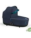 Cybex Navicella Mios Lux  - Dark Navy Blue - Stile Urbano! -  Collezione Conscious Tessuto Realizzato con 21 Bottoglie di Plastica Riciclate Carrozzine e Navicelle