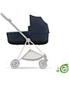 Cybex Navicella Mios Lux  - Dark Navy Blue - Stile Urbano! -  Collezione Conscious Tessuto Realizzato con 21 Bottoglie di Plastica Riciclate Carrozzine e Navicelle
