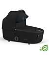Cybex Navicella Mios Lux  - Onyx Black - Stile Urbano! -  Collezione Conscious Tessuto Realizzato con 21 Bottoglie di Plastica Riciclate Carrozzine e Navicelle