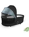 Cybex Navicella Mios Lux  - Onyx Black - Stile Urbano! -  Collezione Conscious Tessuto Realizzato con 21 Bottoglie di Plastica Riciclate Carrozzine e Navicelle