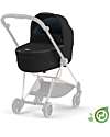 Cybex Navicella Mios Lux  - Onyx Black - Stile Urbano! -  Collezione Conscious Tessuto Realizzato con 21 Bottoglie di Plastica Riciclate Carrozzine e Navicelle