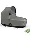 Cybex Navicella Mios Lux  - Pearl Grey - Stile Urbano! -  Collezione Conscious Tessuto Realizzato con 21 Bottoglie di Plastica Riciclate Carrozzine e Navicelle
