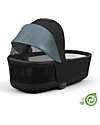 Cybex Navicella Priam o e-Priam Lux  - Onyx Black - Comoda e Spaziosa! - Collezione Conscious Tessuto Realizzato con 21 Bottoglie di Plastica Riciclate Carrozzine e Navicelle
