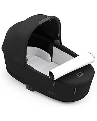 Cybex OUTLET - Navicella Lux per Passeggino Priam o e-Priam - Sepia Black - Materassino in Memory Foam Carrozzine e Navicelle