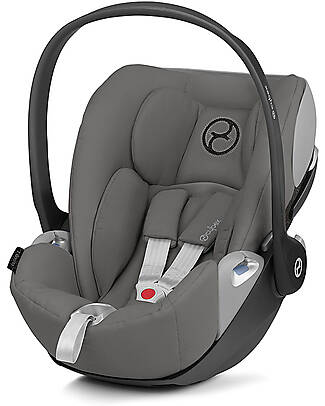 Cybex OUTLET - Seggiolino Auto per Neonati Cloud Z i-Size - Soho Grey - Reclinabile con Rotazione 180° - Pezzo di Showroom Seggiolini Auto Gruppo 0+/1