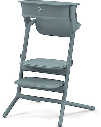 Cybex OUTLET - Set Torre di Apprendimento per Sedia Evolutiva LEMO - Stone Blue - Include Tappetini Antiscivolo Seggioloni Pappa
