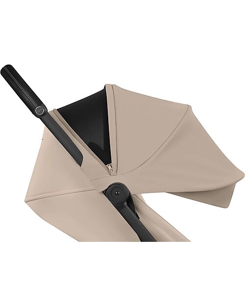Cybex Passeggino 2 in 1 Coya con Navicella - Cozy Beige - Telaio Matt Black - dalla Nascita ai 4 anni Passeggini Leggeri