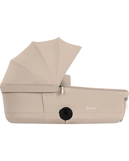 Cybex Passeggino 2 in 1 Coya con Navicella - Cozy Beige - Telaio Matt Black - dalla Nascita ai 4 anni Passeggini Leggeri