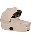Cybex Passeggino 2 in 1 Coya con Navicella - Cozy Beige - Telaio Matt Black - dalla Nascita ai 4 anni Passeggini Leggeri
