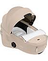 Cybex Passeggino 2 in 1 Coya con Navicella - Cozy Beige - Telaio Matt Black - dalla Nascita ai 4 anni Passeggini Leggeri