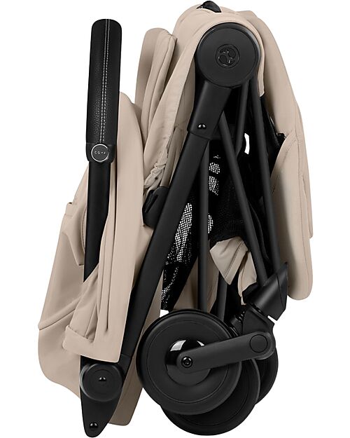 Cybex Passeggino 2 in 1 Coya con Navicella - Cozy Beige - Telaio Matt Black - dalla Nascita ai 4 anni Passeggini Leggeri
