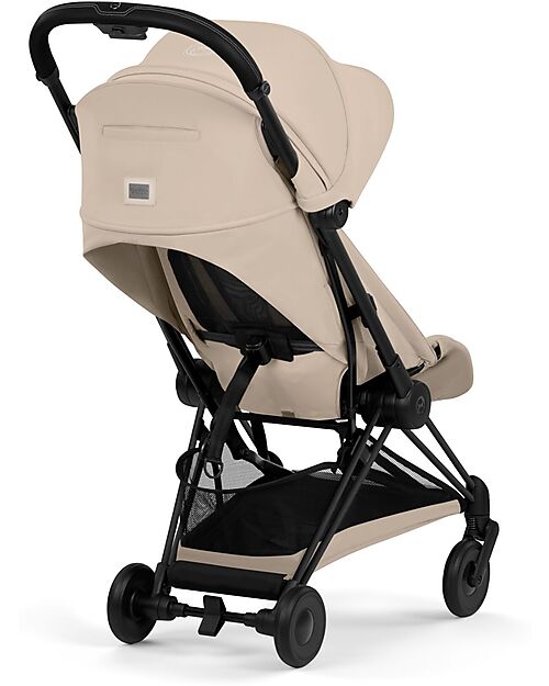 Cybex Passeggino 2 in 1 Coya con Navicella - Cozy Beige - Telaio Matt Black - dalla Nascita ai 4 anni Passeggini Leggeri