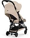 Cybex Passeggino 2 in 1 Coya con Navicella - Cozy Beige - Telaio Matt Black - dalla Nascita ai 4 anni Passeggini Leggeri
