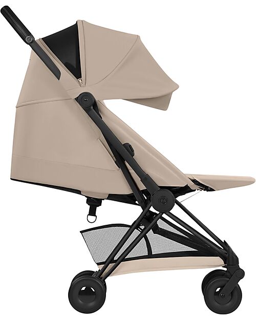 Cybex Passeggino 2 in 1 Coya con Navicella - Cozy Beige - Telaio Matt Black - dalla Nascita ai 4 anni Passeggini Leggeri