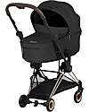 Cybex Passeggino 2 in 1 Coya con Navicella - Sepia Black - Tela io Rosegold - dalla Nascita ai 4 anni Passeggini Leggeri