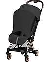 Cybex Passeggino 2 in 1 Coya con Navicella - Sepia Black - Tela io Rosegold - dalla Nascita ai 4 anni Passeggini Leggeri