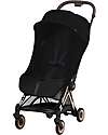 Cybex Passeggino 2 in 1 Coya con Navicella - Sepia Black - Tela io Rosegold - dalla Nascita ai 4 anni Passeggini Leggeri