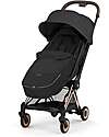 Cybex Passeggino 2 in 1 Coya con Navicella - Sepia Black - Tela io Rosegold - dalla Nascita ai 4 anni Passeggini Leggeri
