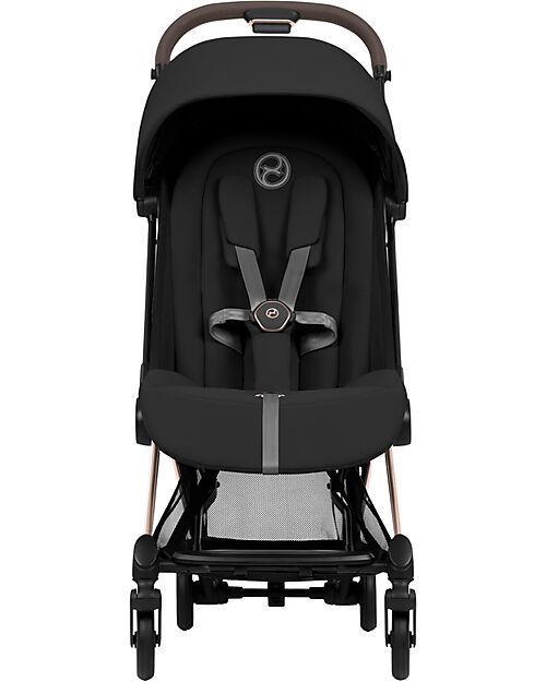 Cybex Passeggino 2 in 1 Coya con Navicella - Sepia Black - Tela io Rosegold - dalla Nascita ai 4 anni Passeggini Leggeri