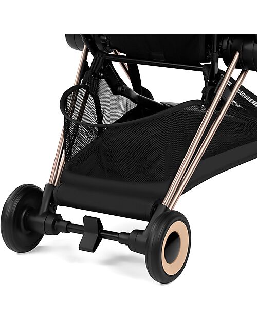 Cybex Passeggino 2 in 1 Coya con Navicella - Sepia Black - Tela io Rosegold - dalla Nascita ai 4 anni Passeggini Leggeri