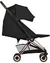 Cybex Passeggino 2 in 1 Coya con Navicella - Sepia Black - Tela io Rosegold - dalla Nascita ai 4 anni Passeggini Leggeri