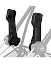 Cybex Passeggino 2 in 1 Coya con Navicella - Sepia Black - Tela io Rosegold - dalla Nascita ai 4 anni Passeggini Leggeri
