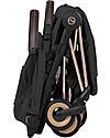 Cybex Passeggino 2 in 1 Coya con Navicella - Sepia Black - Tela io Rosegold - dalla Nascita ai 4 anni Passeggini Leggeri