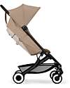 Cybex Passeggino Agis - Almond Beige - Telaio Nero - dai 6 mesi ai 4 anni - Compatibile con il Bagaglio a Mano Passeggini Leggeri