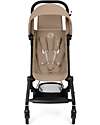 Cybex Passeggino Agis - Almond Beige - Telaio Nero - dai 6 mesi ai 4 anni - Compatibile con il Bagaglio a Mano Passeggini Leggeri