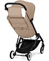 Cybex Passeggino Agis - Almond Beige - Telaio Nero - dai 6 mesi ai 4 anni - Compatibile con il Bagaglio a Mano Passeggini Leggeri
