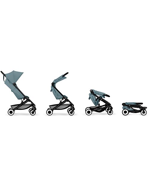 Cybex Passeggino Agis - Stormy Blue - Telaio Nero - dai 6 mesi ai 4 anni - Compatibile con il Bagaglio a Mano Passeggini Leggeri
