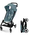 Cybex Passeggino Agis - Stormy Blue - Telaio Nero - dai 6 mesi ai 4 anni - Compatibile con il Bagaglio a Mano Passeggini Leggeri