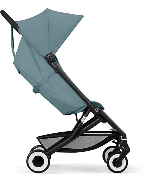 Cybex Passeggino Agis - Stormy Blue - Telaio Nero - dai 6 mesi ai 4 anni - Compatibile con il Bagaglio a Mano Passeggini Leggeri