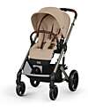 Cybex Passeggino Balios S Lux - Almond Beige - Telaio Tortora - dalla Nascita ai 4 anni Passeggini Classici