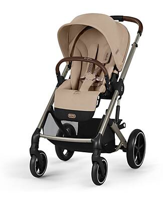 Cybex Passeggino Balios S Lux - Almond Beige - Telaio Tortora - dalla Nascita ai 4 anni Passeggini Classici