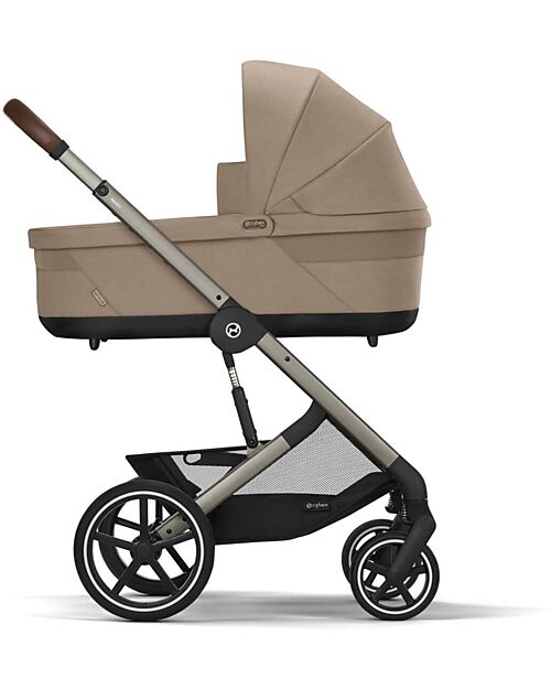 Cybex Passeggino Balios S Lux - Almond Beige - Telaio Tortora - dalla Nascita ai 4 anni Passeggini Classici