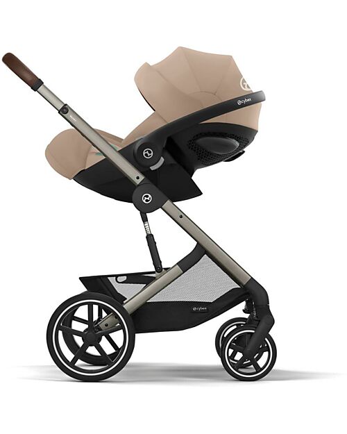 Cybex Passeggino Balios S Lux - Almond Beige - Telaio Tortora - dalla Nascita ai 4 anni Passeggini Classici