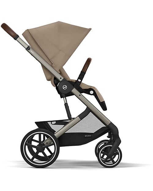 Cybex Passeggino Balios S Lux - Almond Beige - Telaio Tortora - dalla Nascita ai 4 anni Passeggini Classici
