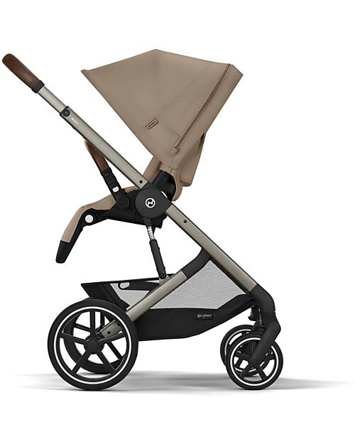 Cybex Passeggino Balios S Lux - Almond Beige - Telaio Tortora - dalla Nascita ai 4 anni Passeggini Classici
