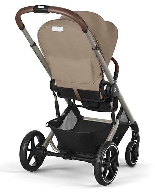 Cybex Passeggino Balios S Lux - Almond Beige - Telaio Tortora - dalla Nascita ai 4 anni Passeggini Classici