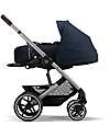 Cybex Passeggino Balios S Lux - Argento-Ocean Blue - dalla Nascita ai 4 Anni Passeggini Classici