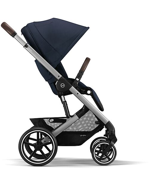 Cybex Passeggino Balios S Lux - Argento-Ocean Blue - dalla Nascita ai 4 Anni Passeggini Classici